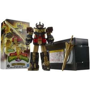 Hasbro Power Rangers Mighty Morphin VHS Style Dino Megazord Warrior Mode Figure